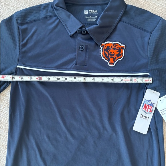 Men’s NFL Chicago Bears Navy Blue Polo Shirt - Picture 7 of 7